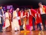 Techno India University confers honorary D.Litt to economist Bibek Debroy and writer Buddhadeb Guha