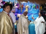 Mamata unveils crib set at the Portuguese Cathedral in Kolkata on Christmas