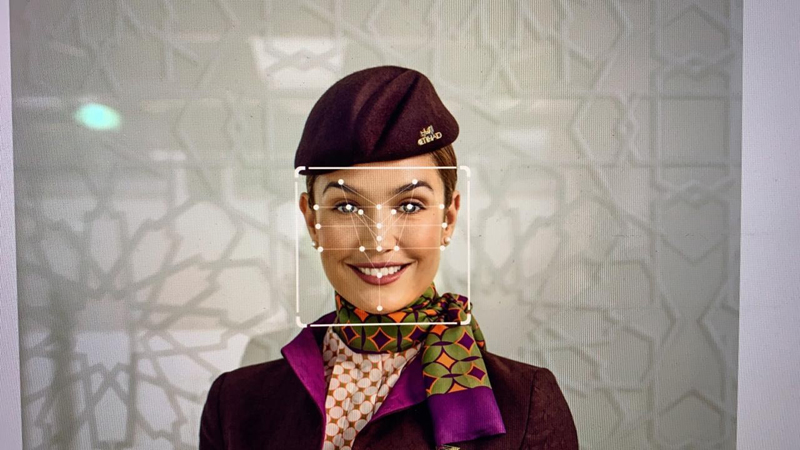 Etihad Airways, Sita trial facial biometric check-in for cabin crew