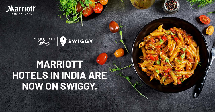 Marriott Internationalâ€™s food delivery initiative - â€˜Marriott on Wheelsâ€™ - now on Swiggy