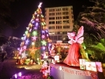 Apeejay House in Park Street erects tallest Christmas tree of Kolkata