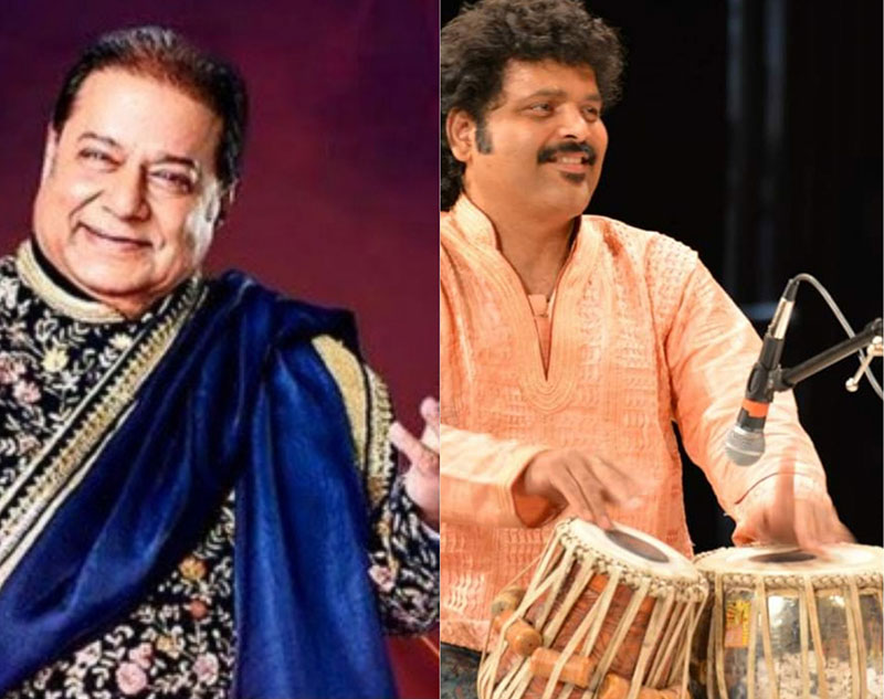 Anup Jalota performs with Pt Aditya Narayan Banerjee on Tabla in Kolkata