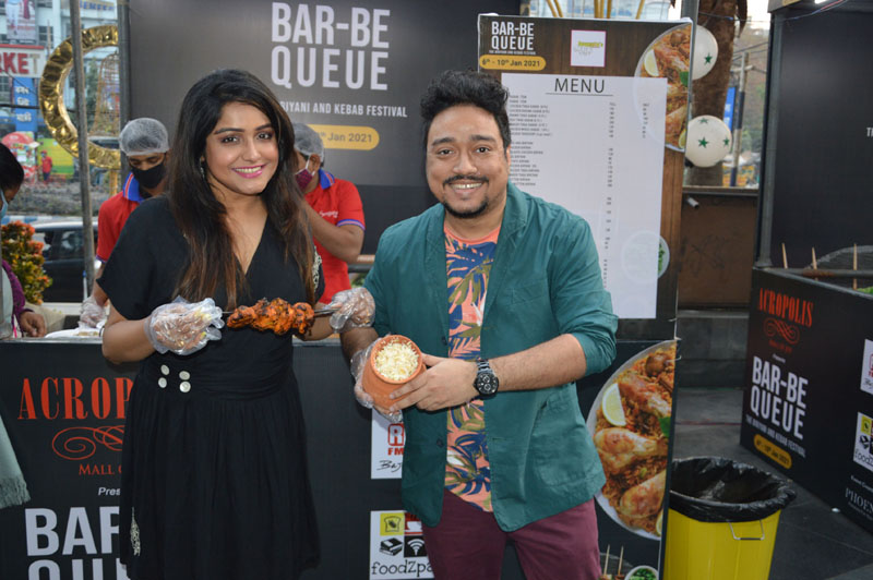 Tuck into a kebab and biryani spread at the Bar- Be- Queue festival in Acropolis Mall