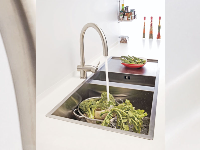 Enhance the hygiene and aesthetics of your kitchen with Hafele’s new range of sinks