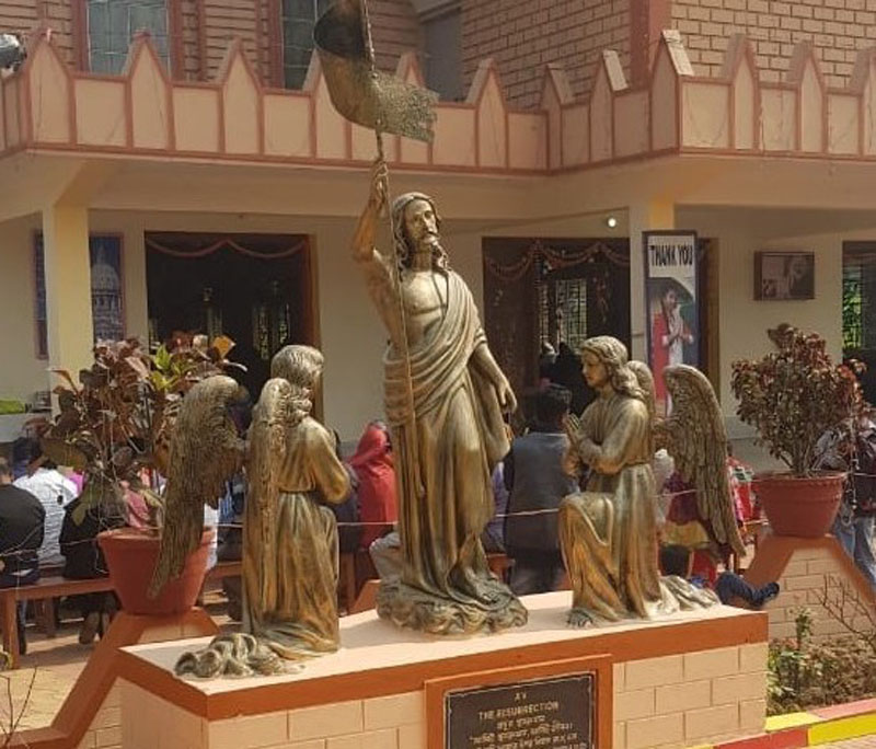 Life-size statue of the Station of the Cross depicting resurrection of Christ by Church Art