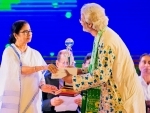 Mamata Banerjee confers Banga Bibhushan award on Pandit Debojyoti Bose