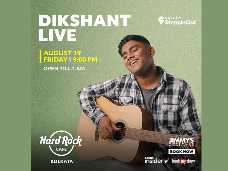 Mumbai-based singer Dikshant to perform at Hard Rock Cafe Kolkata tonight