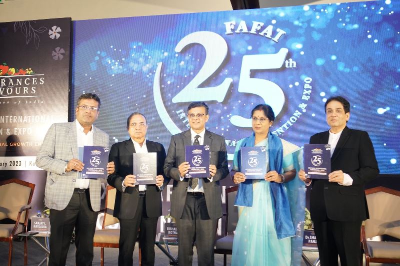 West Bengal Minister Shashi Panja unveils logo of FAFAI's Silver Jubilee Edition Convention & Expo