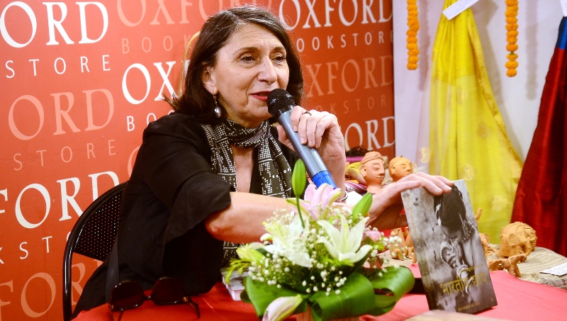 French textile artist and author Isabelle Moulin launches her book Impressions Indiennes in Kolkata
