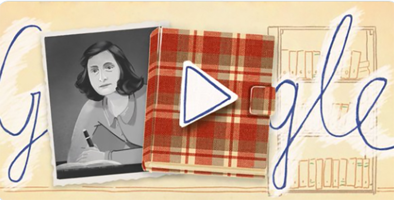 Google Doodle honours German-Dutch Holocaust victim Anne Frank