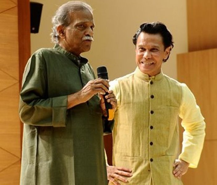 Dinanath Pathy and Ramli Ibrahim at Malaysian High Commission, New Delhi during Quintessential Sutra book release (April 2016). Photo: A. Prathap 