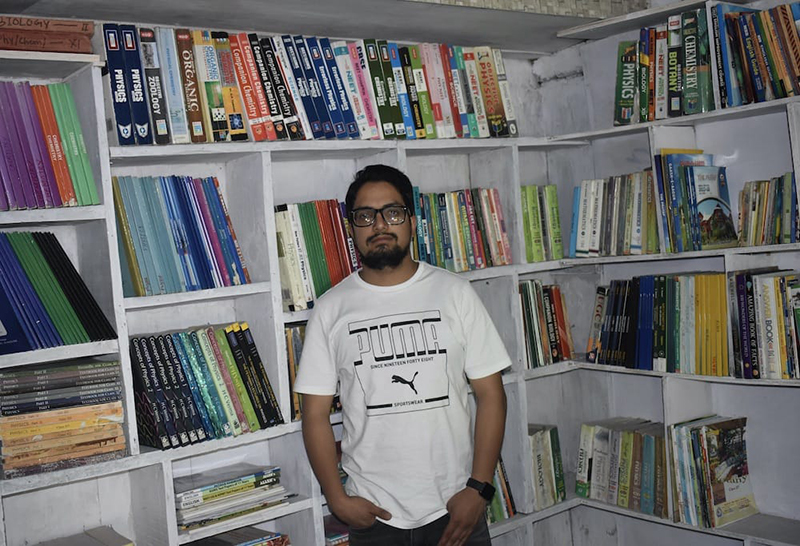 Let's Talk Library: Kashmiri student Mushtaq's free-book treat to society