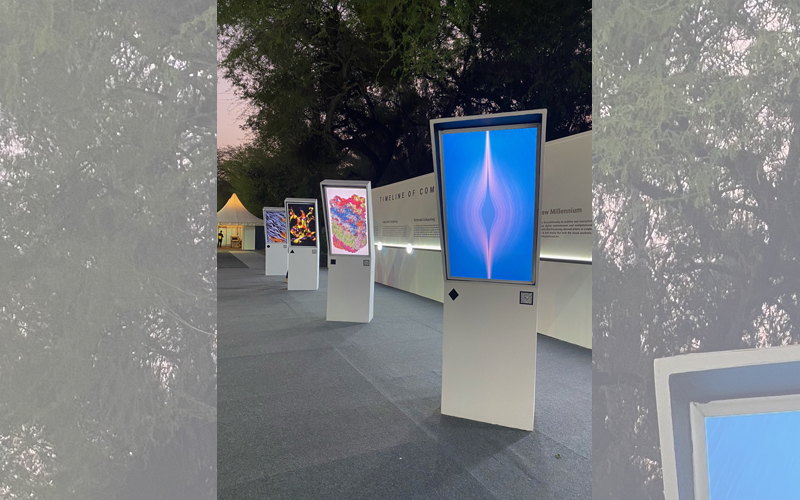 Computational art enlivens The India Art Fair 2023 held in Delhi, visitors get a chance to collect NFT art