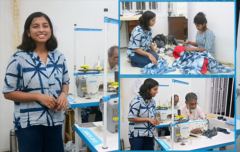 Kolkata-based textile designer Matrika Bhandari after completing her graduation from National Institute of Fashion Technology (NIFT) Delhi pursued post-grad at the Royal College of Arts London before she co-founded Inkriti. (Photo/Avishek Mitra)