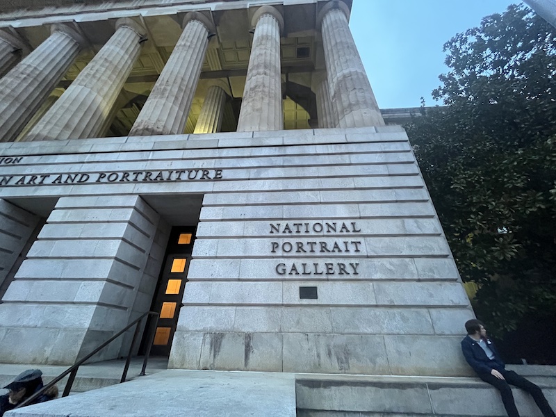 The Smithsonian’s National Portrait Gallery at 8th St NW & G St NW should not be missed