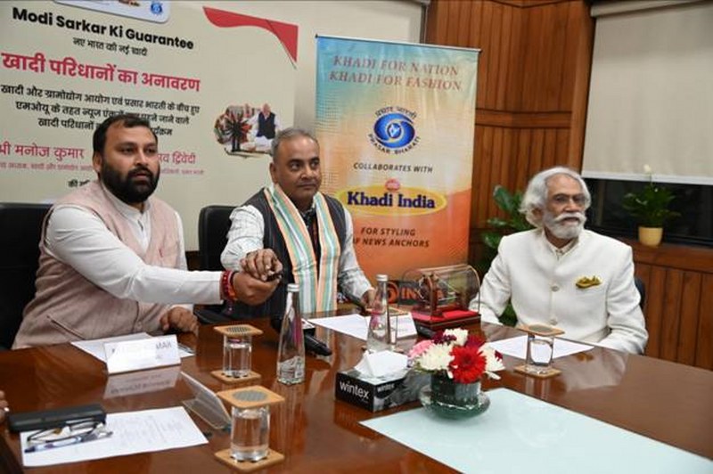 Khadi and Village Industries Commission collaborates with Prasar Bharti on styling DD News and DD India anchors