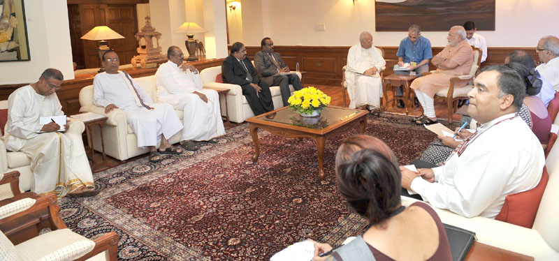 Tamil National Alliance delegation meets Modi