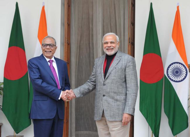 Modi meets Bangladesh President Md. Abdul Hamid