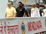 PM dedicates to nation indigenously built warship INS Kolkata 