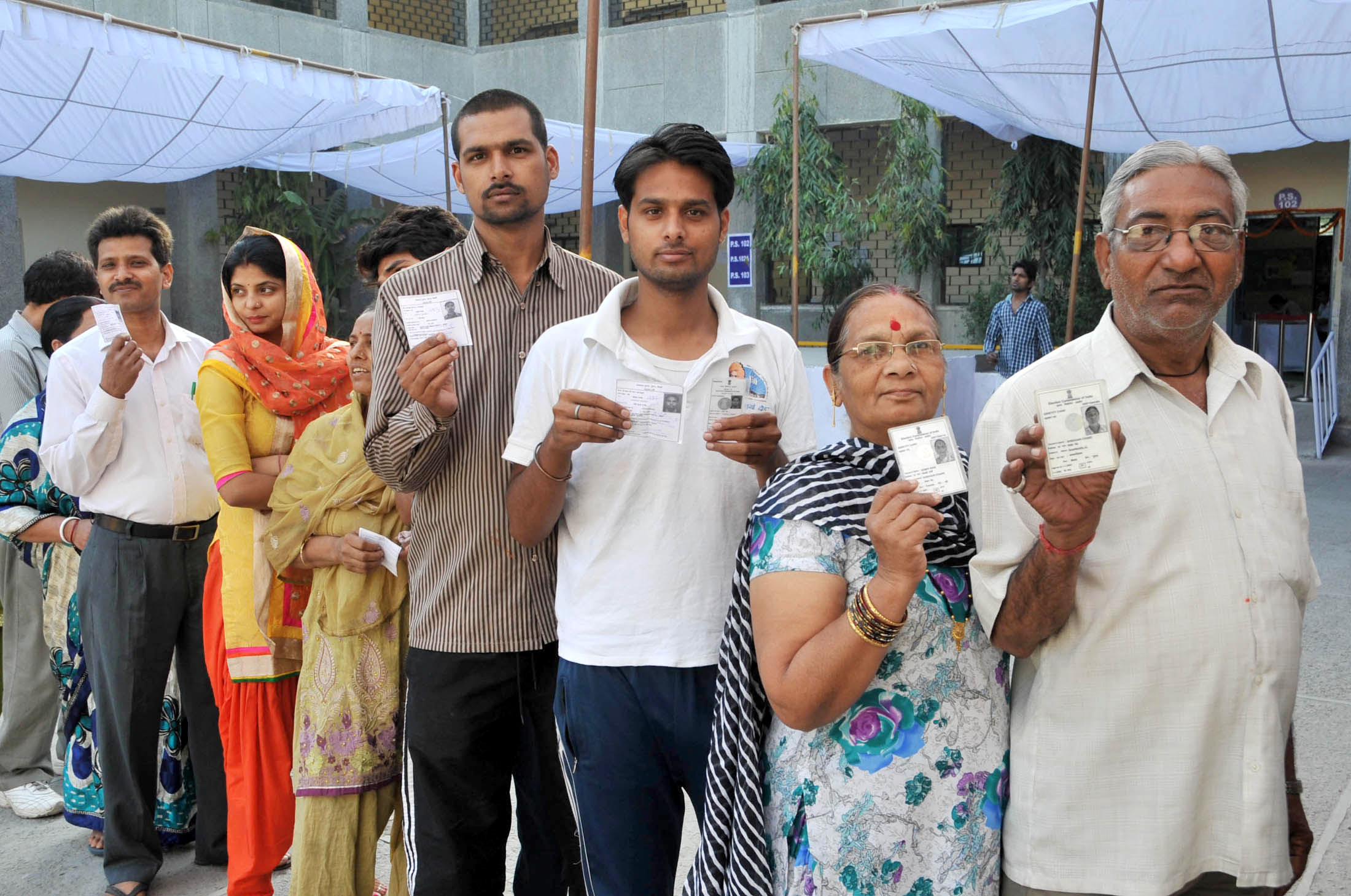Voting underway in Assam, Goa, Sikkim, Tripura