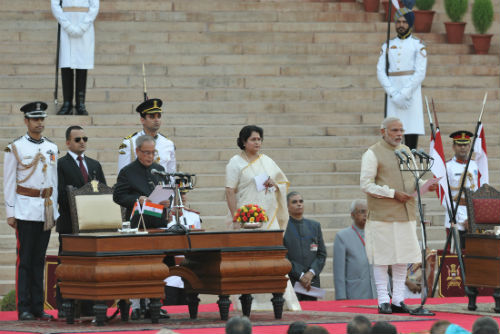 Modi officially takes charge at PMO