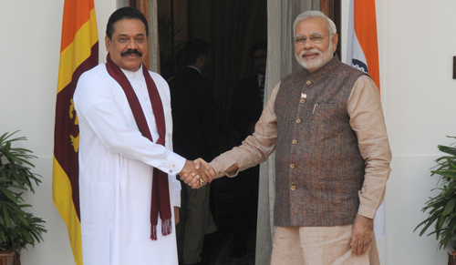 PM Modi meets Mahinda Rajapaksa 