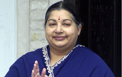Jaya reaches Chennai to grand welcome after 21 days in jail 