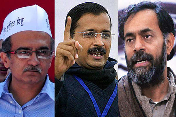 AAP national council meet likely to remove Yadav, Bhushan
