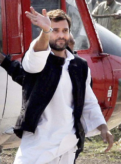 In first appearance after sabbatical Rahul interacts with farmers