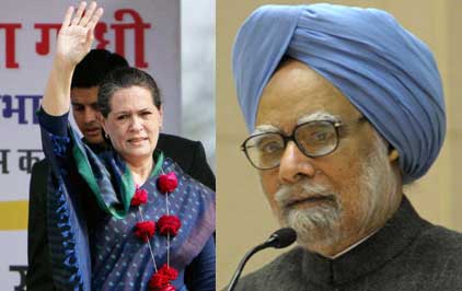 Congress party is fully behind Manmohan Singh: Gandhi
