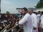 Rahul Gandhi takes out padayatra, reaches out to UP farmers