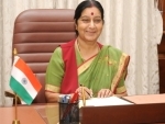 Sushma Swaraj presents her statement on Pakistan visit in Rajya Sabha