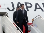 Japan PM Shinzo Abe arrives in India, Modi welcomes