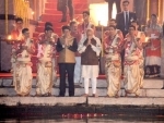 Modi, Abe reach Varanasi, worship Ganges 