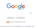 Google welcomes Prime Minister Narendra Modi with a doodle 