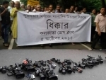Kolkata Press Club holds protest rally against attacks on journalists