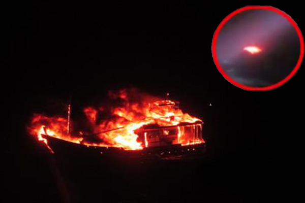Suspected Pak boat blows itself up near Gujarat coast