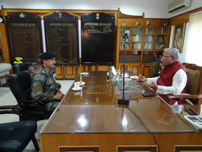 Eastern Command GoC meets Assam CM-Governor