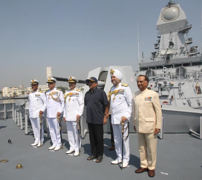 Defence Minister Manohar Parrikar commissions INS Kochi