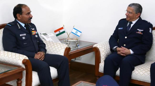 Israeli Commander of Air & Space forces meets Indian Chief of Air Staff