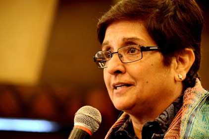 BJP complains against AAP for using Bedi's image