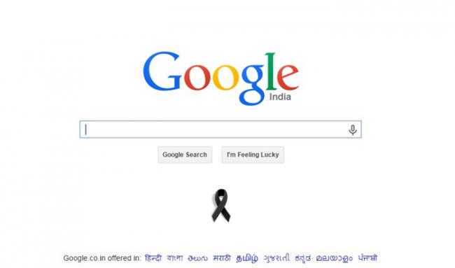 Google pays tribute to APJ Abdul Kalam with a 'black ribbon' on its homepage