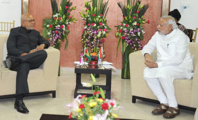 Pravasi Bharatiya Divas: PM meets Guyana Prez
