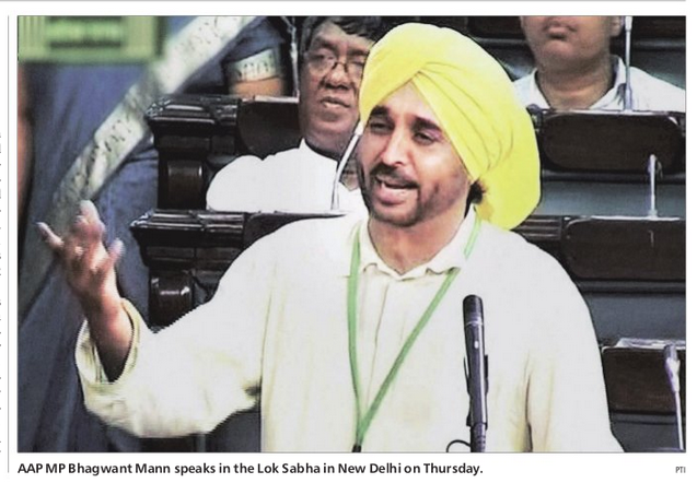 Row in Parliament over Bhagwant Mann live video of House