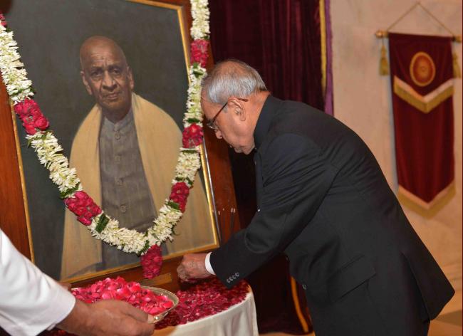 President pays tributes to Sardar Vallabhbhai Patel on his birth anniversary