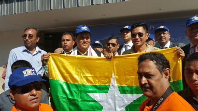 Sarbananda Sonowal flags off New Delhi to Bangkok IMT Friendship Motor Rally 