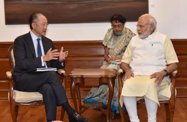 World Bank President Jim Yong Kim meets PM Modi