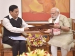 Assam CM Sonowal calls on PM Modi in New Delhi