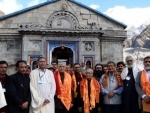 Pranab Mukherjee visits Kedarnath Temple
