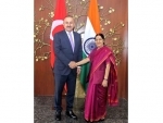 Sushma Swaraj meets Turkish Foreign Minister Mevlut Cavusoglu
